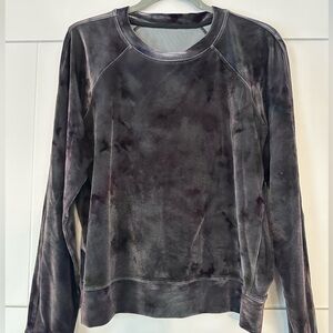 lululemon athletica Velvet Tie-Dye Sweatshirt - Black and Purple
